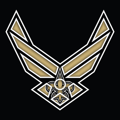 Airforce New Orleans Saints Logo iron on paper